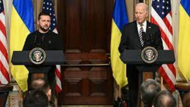 Biden and Zelenskyy Unite in Joint News Conference, Urging Support for Ukraine Aid as ‘Freedom is on the Line